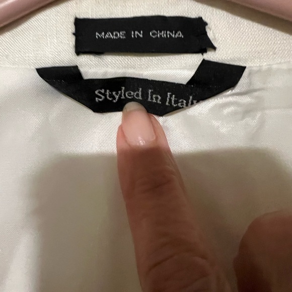 Must bundle! NWOT men linen Jacket, 25 inch arms length, size 44L - Picture 9 of 9